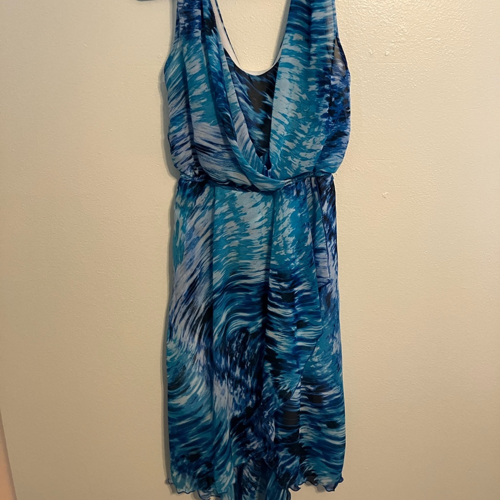 Studio Y Vibrant Blue Backless Dress